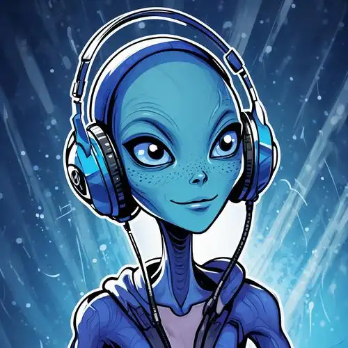 蓝色外星人头像👽