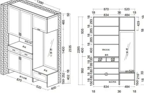 咨询下,版式定制鞋柜,加盖板,裁小耳朵这种做不了吗?