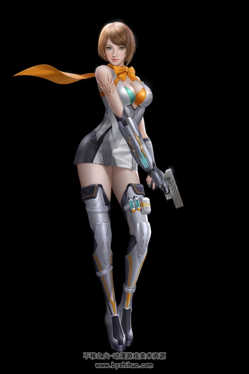 穿越火线游戏美女角色透明人物贴画png格式免扣百度网盘赏析44p