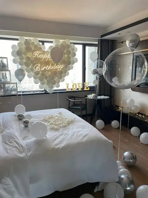 生日惊喜布置酒店房间