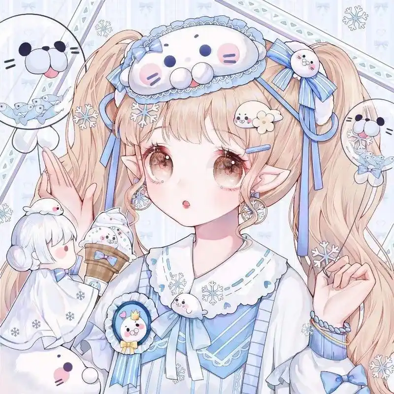 仙气女生头像 #漫画女孩 #可爱头像女卡通呆萌 #仙气十足 - 兑趑