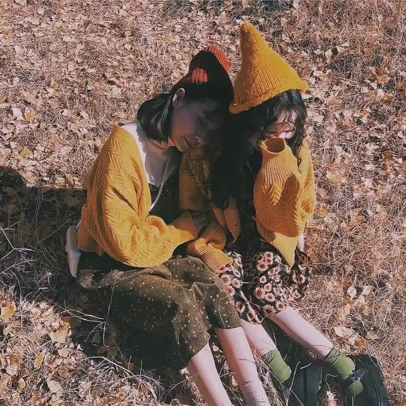 森系女生闺蜜高清头像