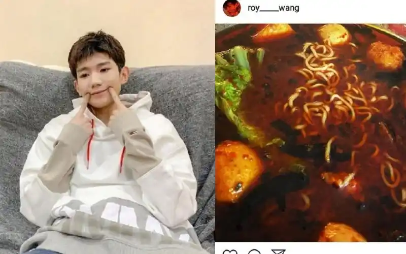 王源火锅底料煮泡面,被知名作家怒怼,称其实糟蹋粮食