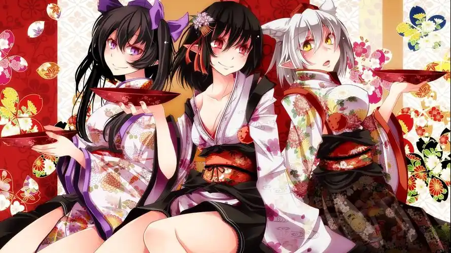 性感的动漫女孩高清电脑壁纸