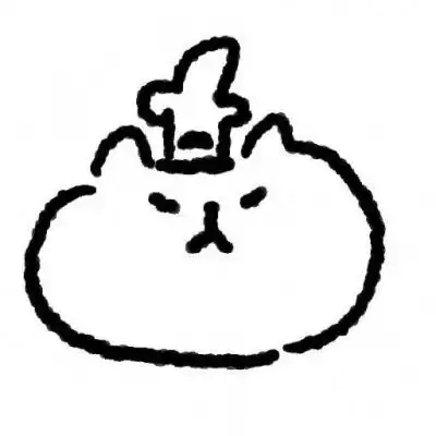 可爱小动物黑白简笔画头像图片男女 简约头像小清新干净线条文艺_卡通