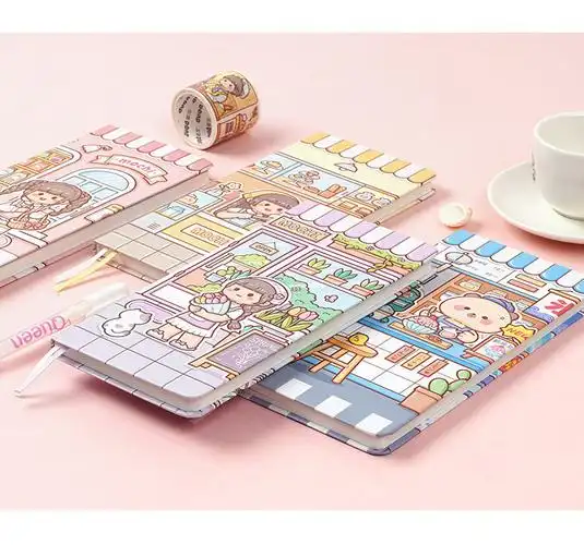 多加week手帐本 小麻薯系列 方格内页周计划本网格新款可爱笔记