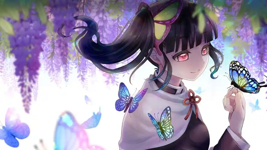 鬼灭之刃 栗花落香奈乎 tsuyuri kanao 4k壁纸