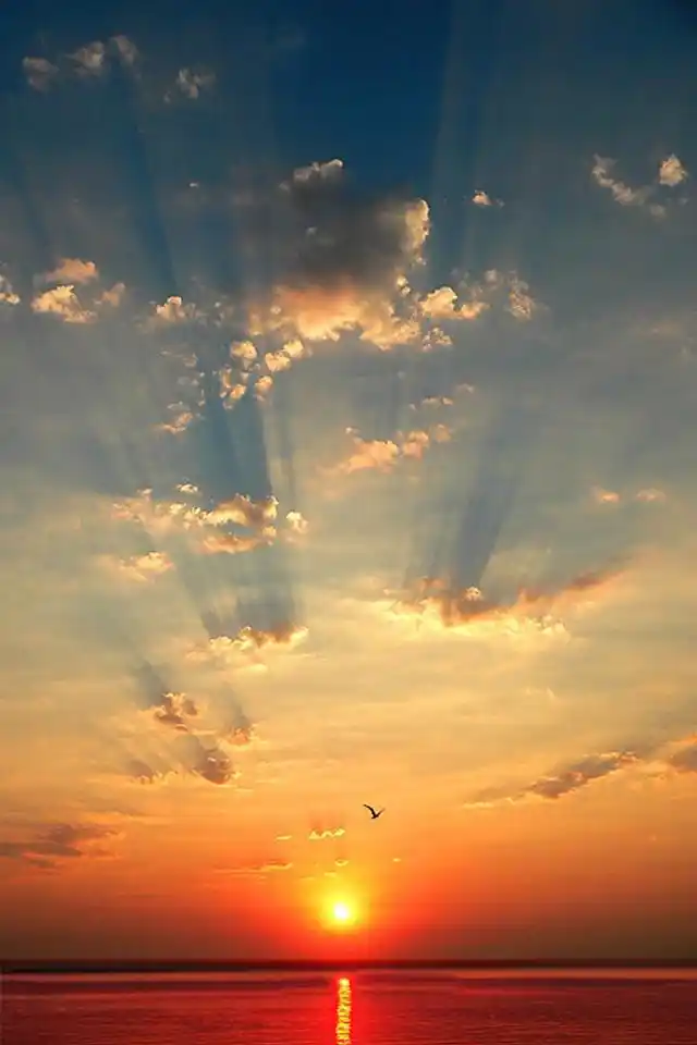 黄昏落日夕阳唯美风景