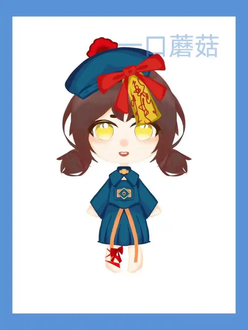 我又来啦! 这次是一只僵尸小女孩!空壳 不是模板纯手绘 - 抖音