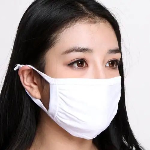 口罩白色纯棉防晒薄款男女夏季全棉棉布透气防护口罩