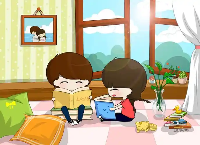 无需多余言语,两个人安静的在一起就已经无比幸福,安心!