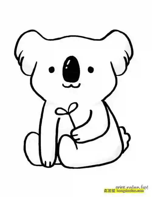 图片,幼儿涂色,涂色,涂色图片,考拉,考拉简笔画收录时间2022年5月9日