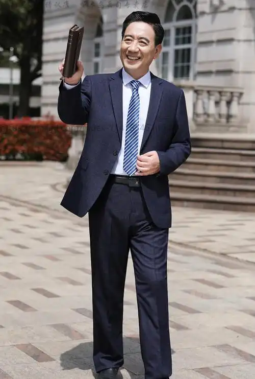 啄木鸟tucano爸爸西装套装中老年西服男士正装中年人喜父亲婚宴结婚