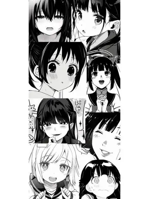 日漫/黑白/拼接壁纸_壁纸_动漫_素材_壁纸