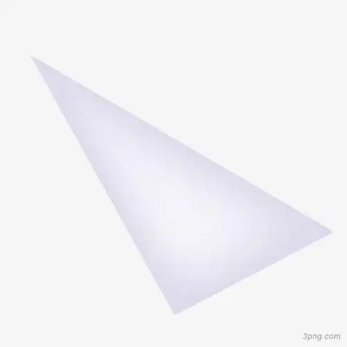 矢量白色透明三角形png素材透明免抠图片-其他元素