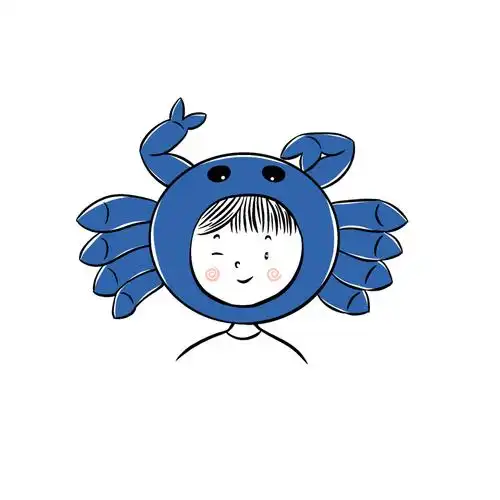 之前想要蓝色小蟹的小仙女可以来收图啦因为不知道你喜欢哪种蓝就用了