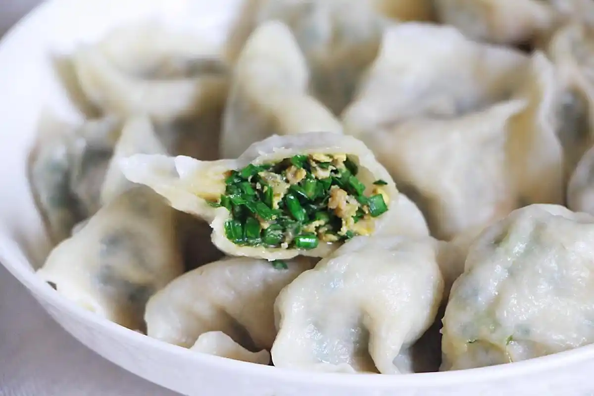 韭菜包饺子切完就拌馅你就错了我只多一步第二天都不出汤