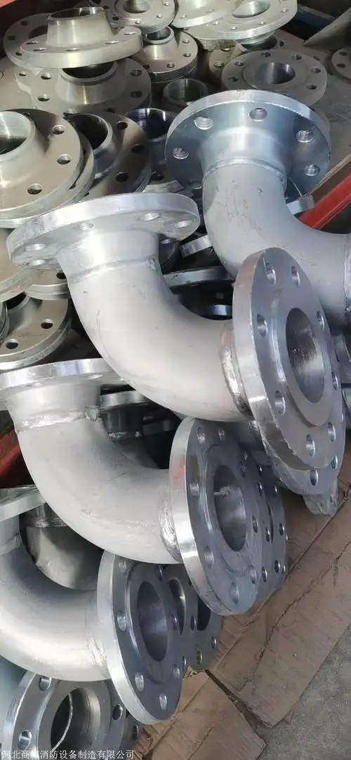 弯头焊接法兰 法兰式弯头 耐高压气体灭火弯头