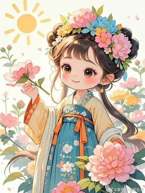 可爱古风萌娃头像