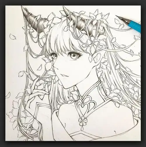 漫画人物手绘(手绘|一支铅笔也能画出很棒的画面!