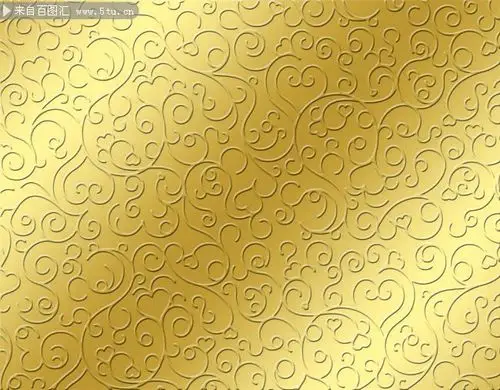 金色花纹背景-花纹图案-百图汇素材网