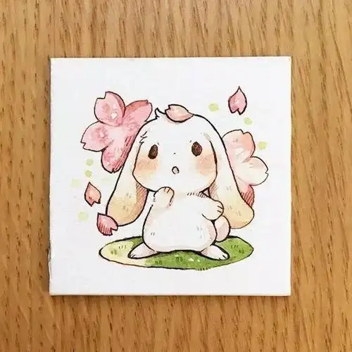 彩铅画丨萌萌哒小兔太可爱了