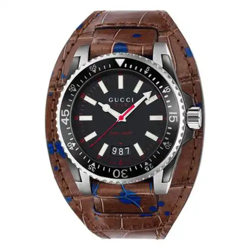 古驰gucci鳄鱼皮表带手表,腕表价格,报价,图片,参数-「盛时网」