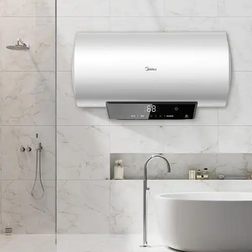 美的(midea) 家用储水式电热水器3000w变频速热一级节能5倍增容80升f8