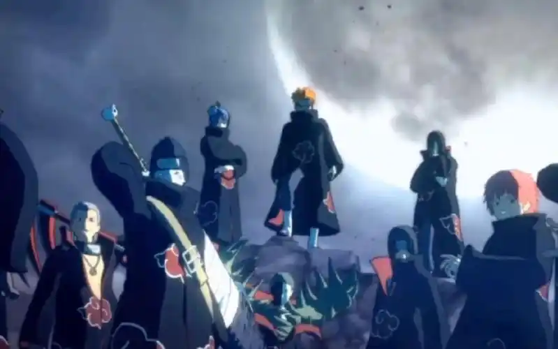 【火影/高清/竖屏】晓组织天团-夜战 微信8.