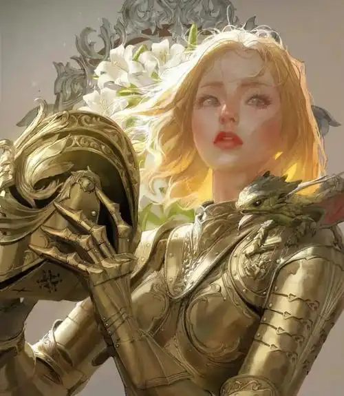 女性穿铠甲帅气