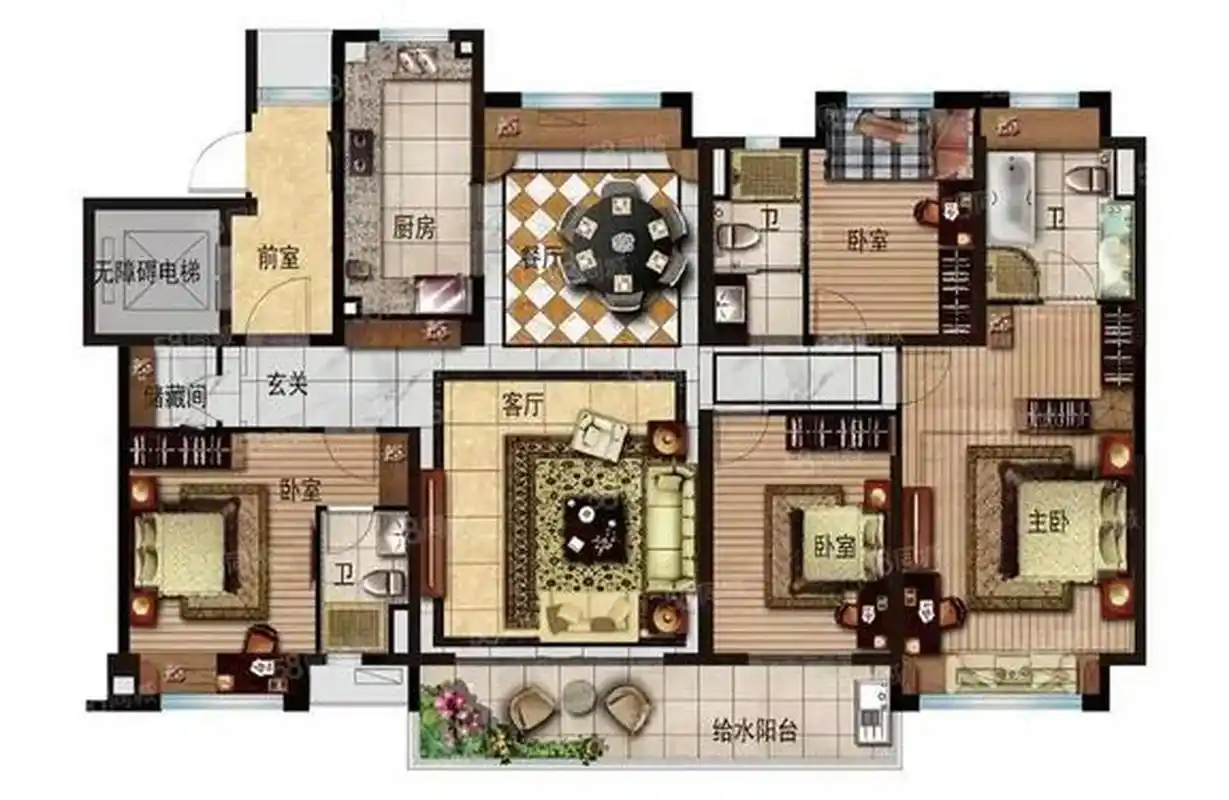 同为200平方的房子这两个户型如何选择?