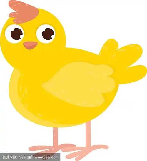 可爱的卡通形象的动物滑稽可爱的动物