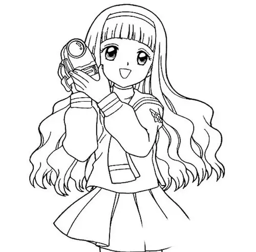 动漫女生人物简笔画 动漫人物简笔画