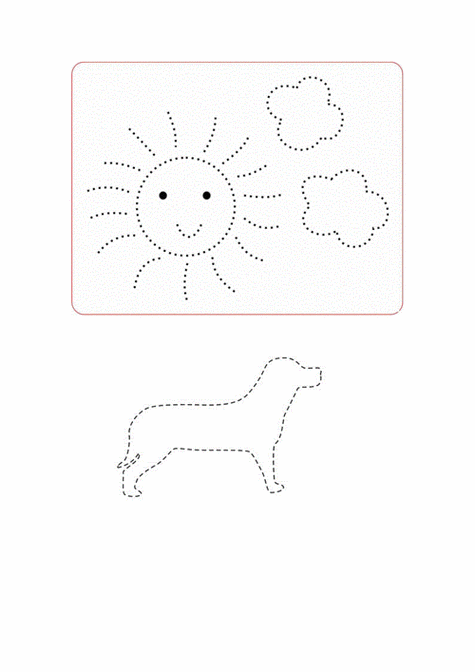 幼儿简笔画虚线长方形 简笔画图片大全-普车都