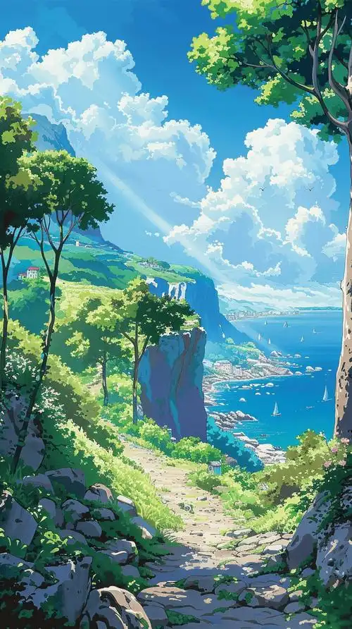 ai绘画的宫崎骏壁纸,赶紧换上吧!