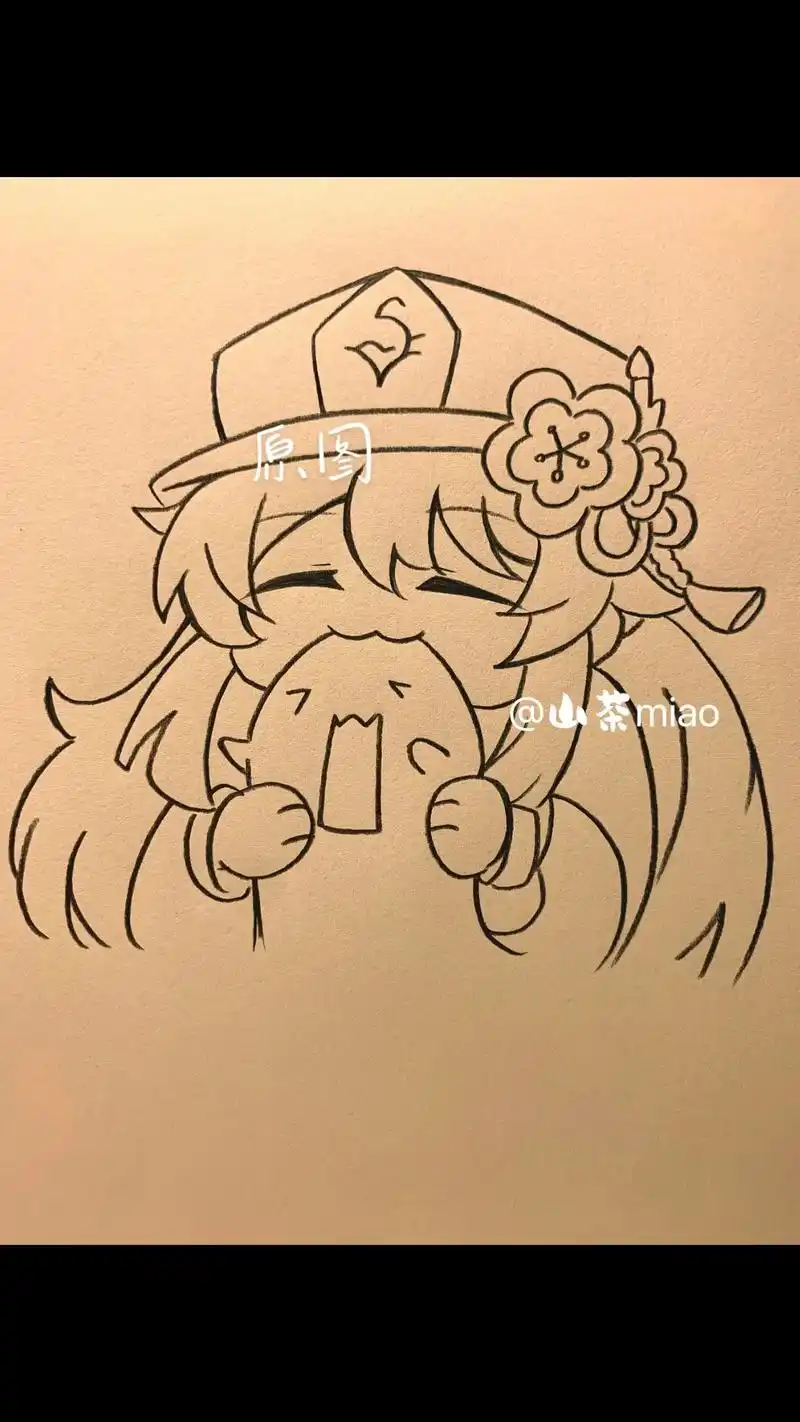 手绘 #原神 #原神人物绘画教程 #q版人物 - 抖音