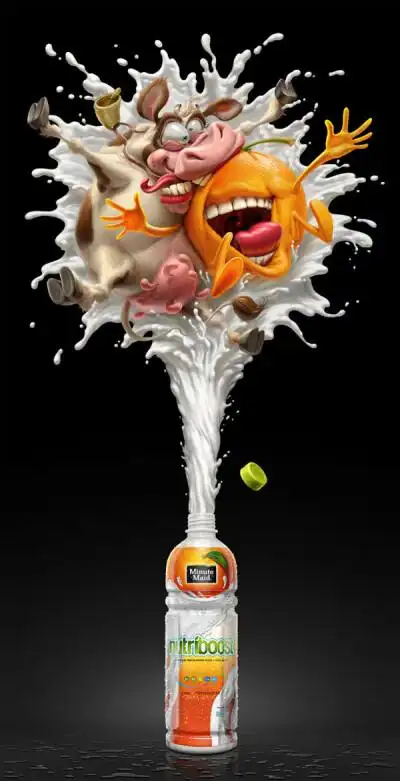 太有意思的牛奶广告~ 大家关注淘宝小店-天玑映像 http://shop