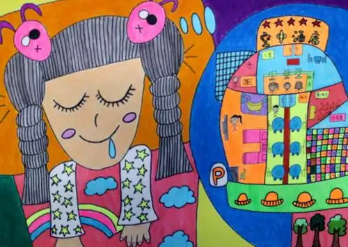 我的梦/少儿绘画作品/儿童画/网络美术馆_中国少儿美术教育网