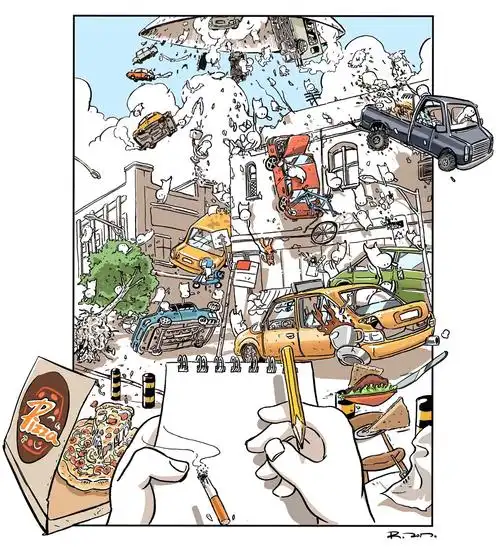 世界末日篇#  因为人类肆意破坏环境,上帝则只能用吸尘器来清理.