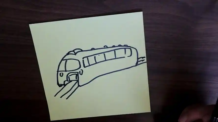 地铁的简笔画如何画?