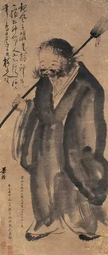 梁楷《泼墨仙人图》泼墨人物画鼻祖:泼墨与禅意