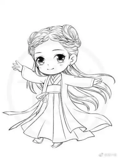 简笔画古装女子背影铅笔女生背影简笔画古风女子背影素描简笔画教程