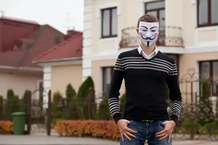 蒙面成员的匿名构成的黑客