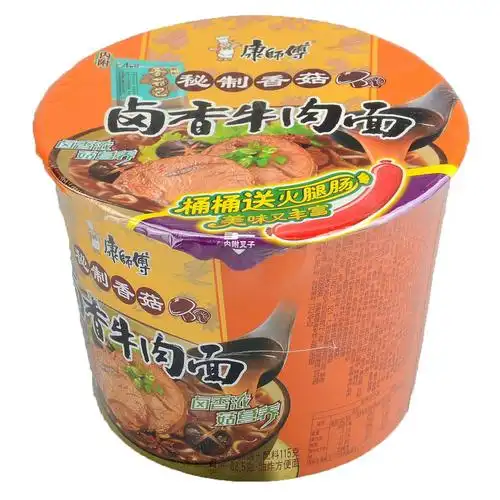 康师傅香菇卤香牛肉面杯装022953