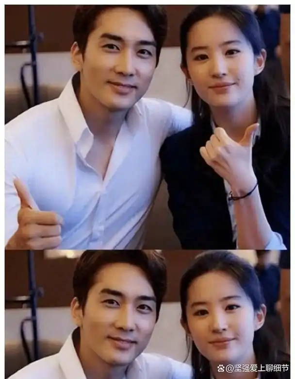 刘亦菲唯一公开过的男友韩国帅哥宋承宪,你们看看帅不帅?