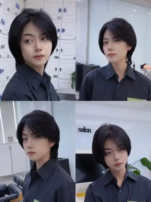 女大学生必剪的狼尾鲻鱼头ll中性风气质满满