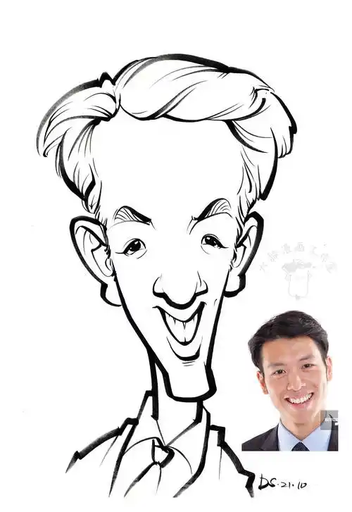 简笔肖像漫画似颜绘【线稿】