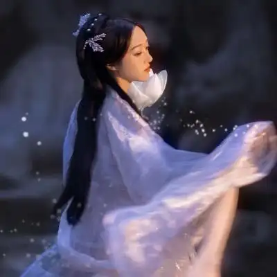 仙气飘飘古装女生头像真人