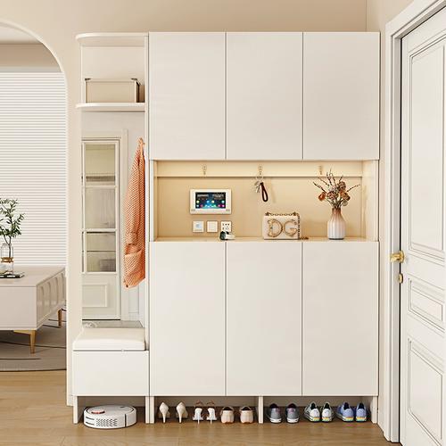 鞋柜家用门口大容量入户玄关柜门厅柜靠墙一体现代简约储物收纳柜