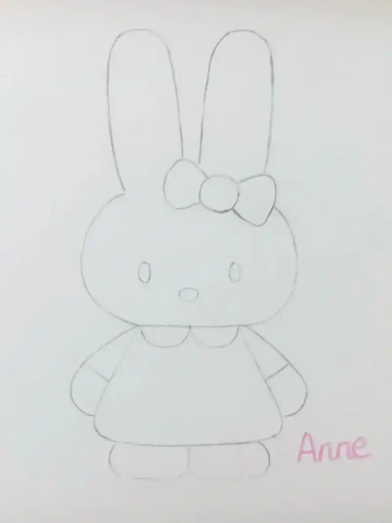 彩铅简笔画小兔子92 五分钟就可以画好的画.